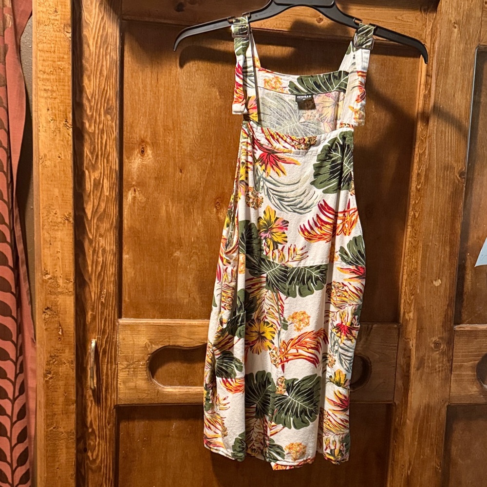 Tropical Floral Print Jumpsuit